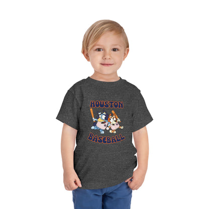 Toddler Bluey Design Houston Baseball - Inspired T-Shirt