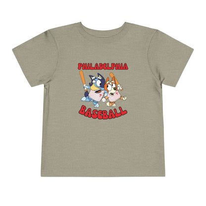 Toddler Bluey Design Philadelphia Phillies - Inspired T-Shirt