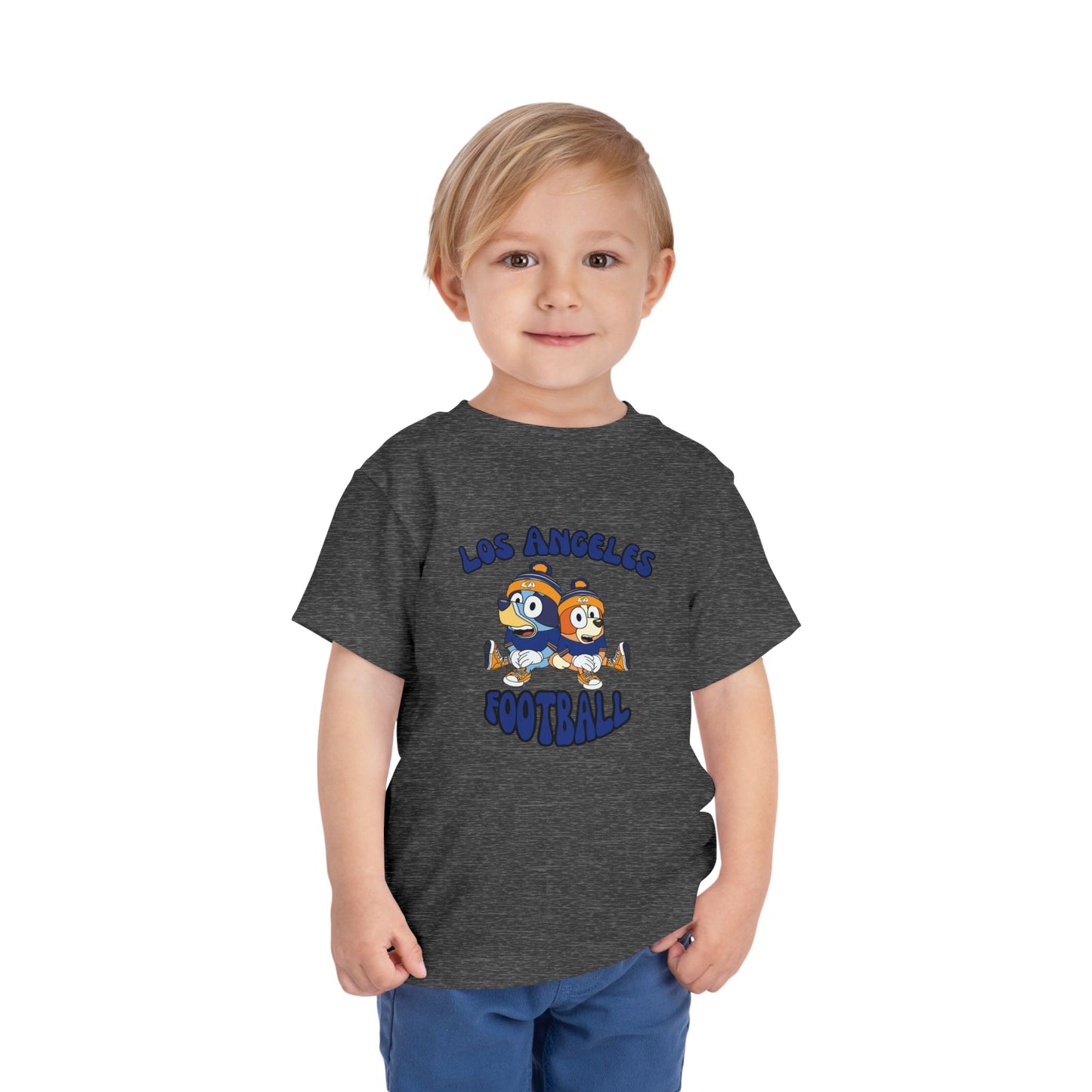 Toddler Bluey & Bingo Design Rams Football - Inspired T-Shirt