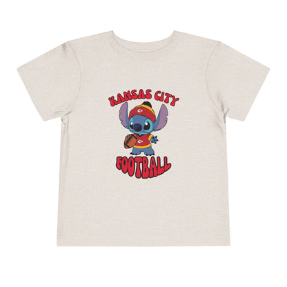 Toddler Stitch Design Chiefs Football - Inspired T-Shirt