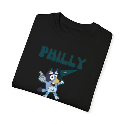 Unisex Bluey Design Philly Football -Inspired T-Shirt