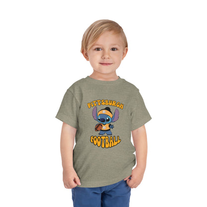 Toddler Stitch Design Steelers  Football - Inspired T-Shirt