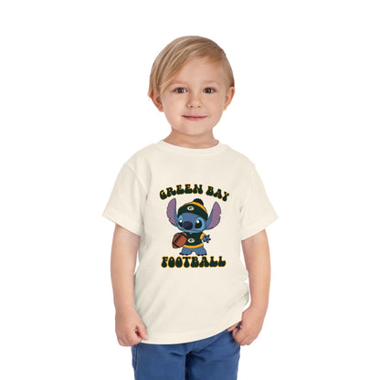 Toddler Stitch Design Packers Football - Inspired T-Shirt