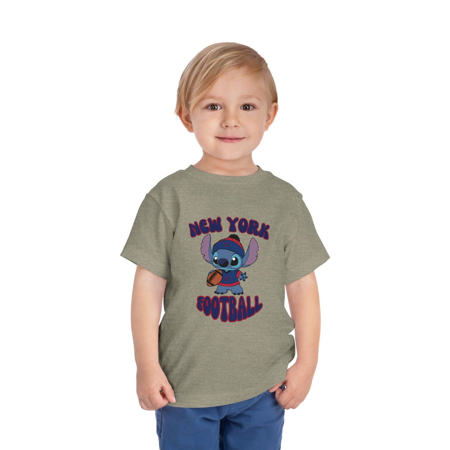 Toddler Stitch Design Giants Football - Inspired T-Shirt