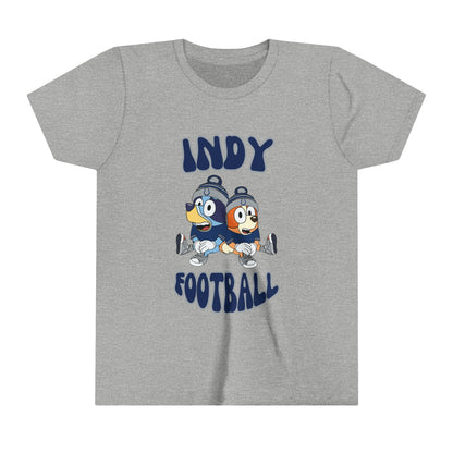 Youth Bluey & Bingo Design Colts Football - Inspired T-Shirt