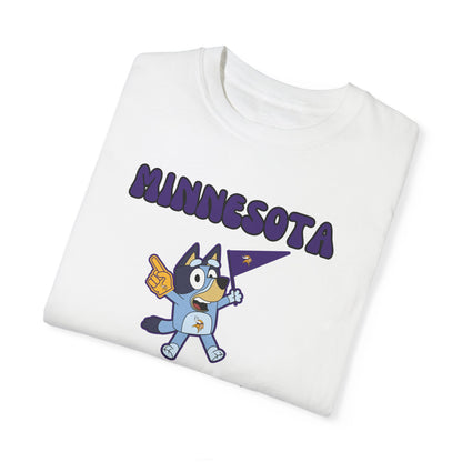 Unisex Bluey Design Minnesota Football -Inspired T-Shirt