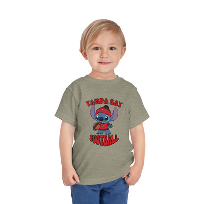 Toddler Stitch Design Buccaneers Football - Inspired T-Shirt