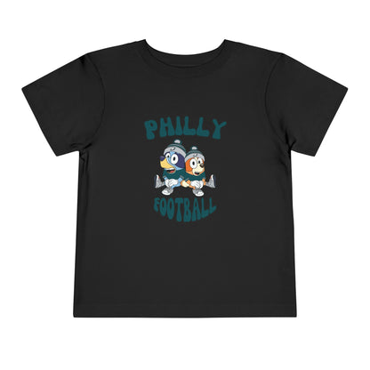 Toddler Bluey & Bingo Design Philadelphia Eagles Football - Inspired T-Shirt