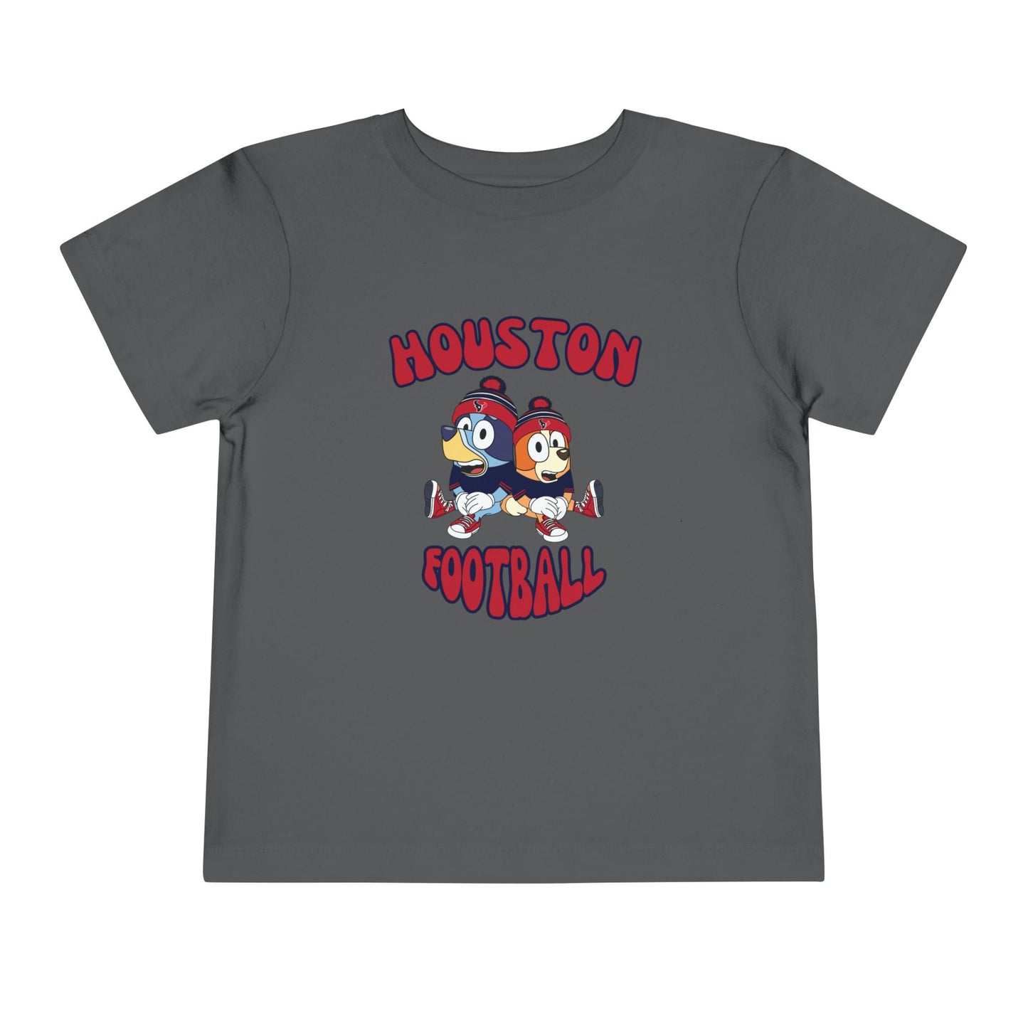 Toddler Bluey & Bingo Design Texans Football - Inspired T-Shirt