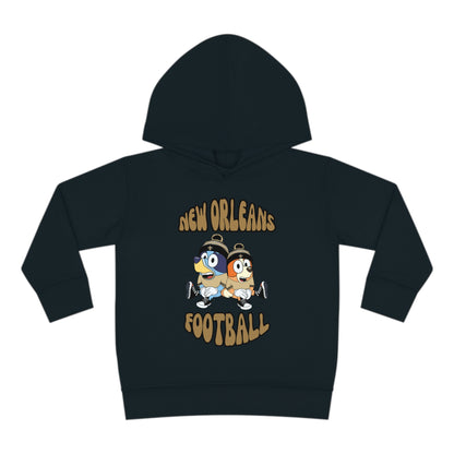 Toddler Bluey & Bingo Design Saints Football - Inspired Pullover Fleece Hoodie