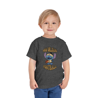 Toddler Stitch Design Saints Football - Inspired T-Shirt