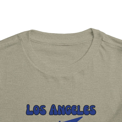 Toddler Bluey Design Las Angeles Rams Football -Inspired T-Shirt