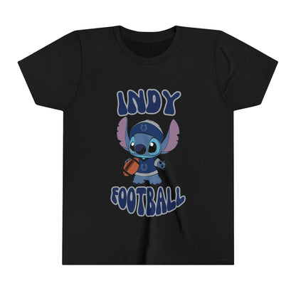 Youth Stitch Design Colts Football - Inspired T-Shirt