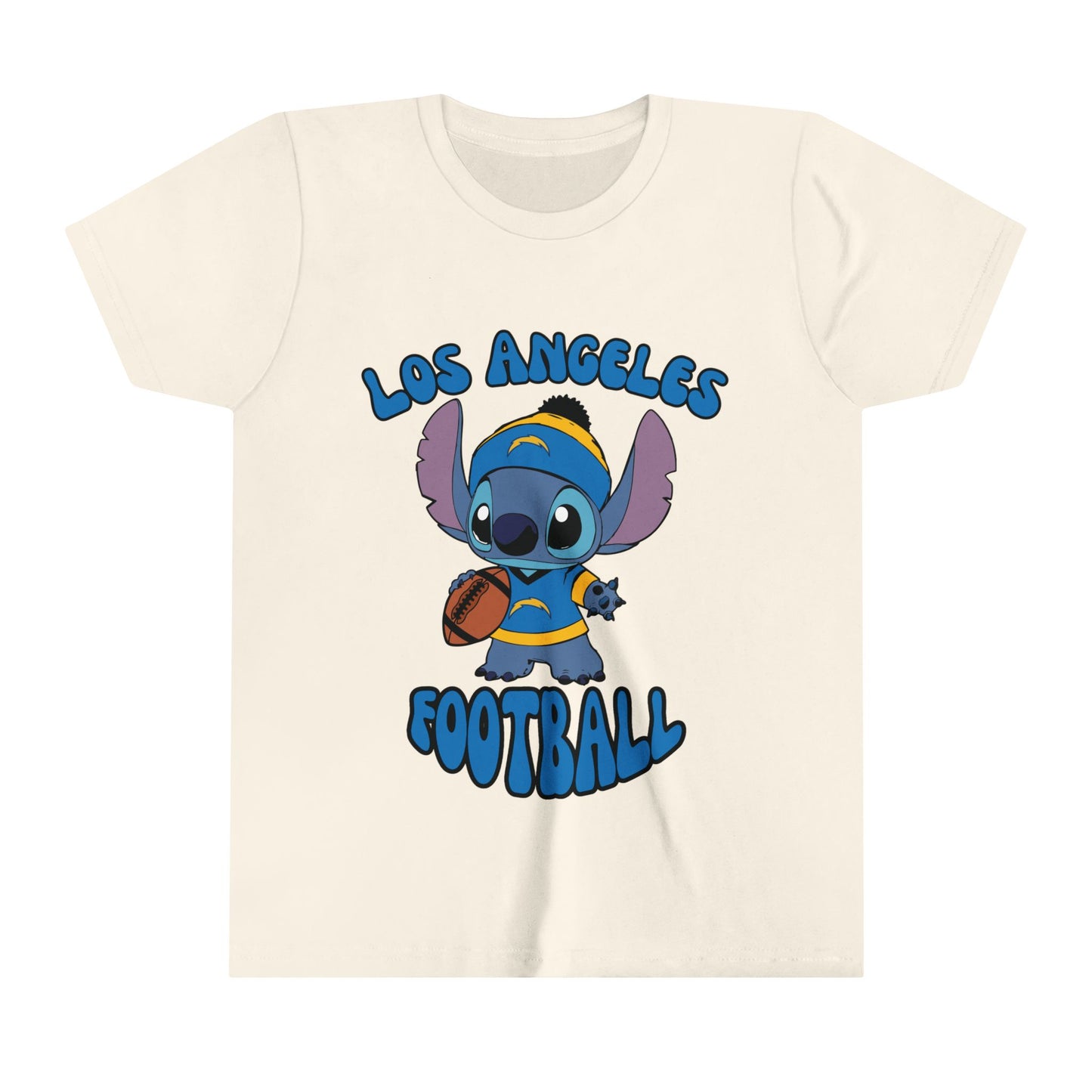 Youth Stitch Design Charger Football - Inspired T-Shirt