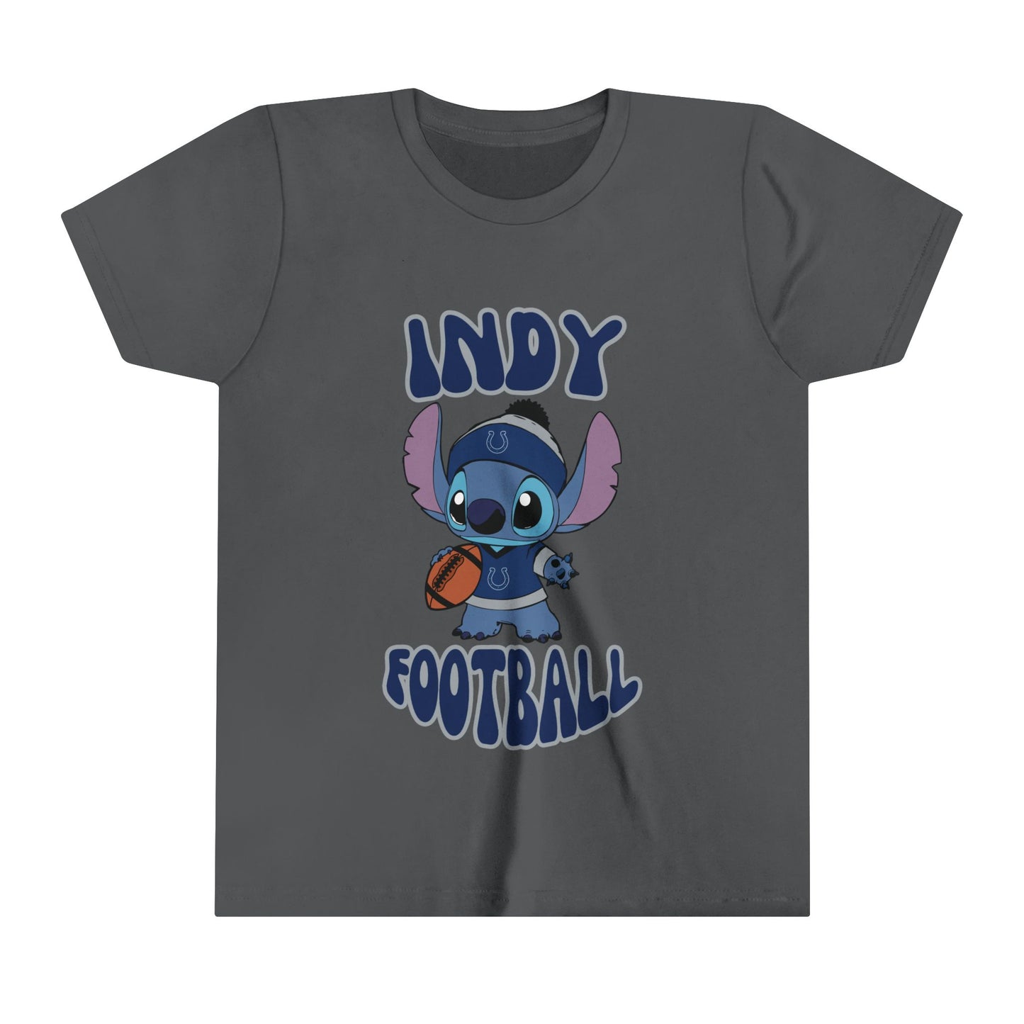 Youth Stitch Design Colts Football - Inspired T-Shirt