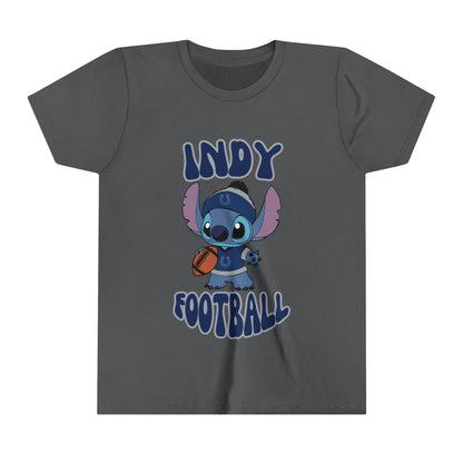 Youth Stitch Design Colts Football - Inspired T-Shirt