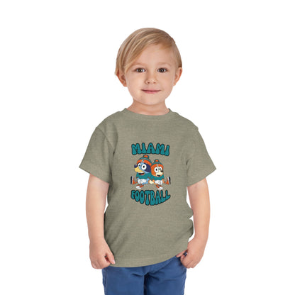 Toddler Bluey & Bingo Design Dolphins Football - Inspired T-Shirt