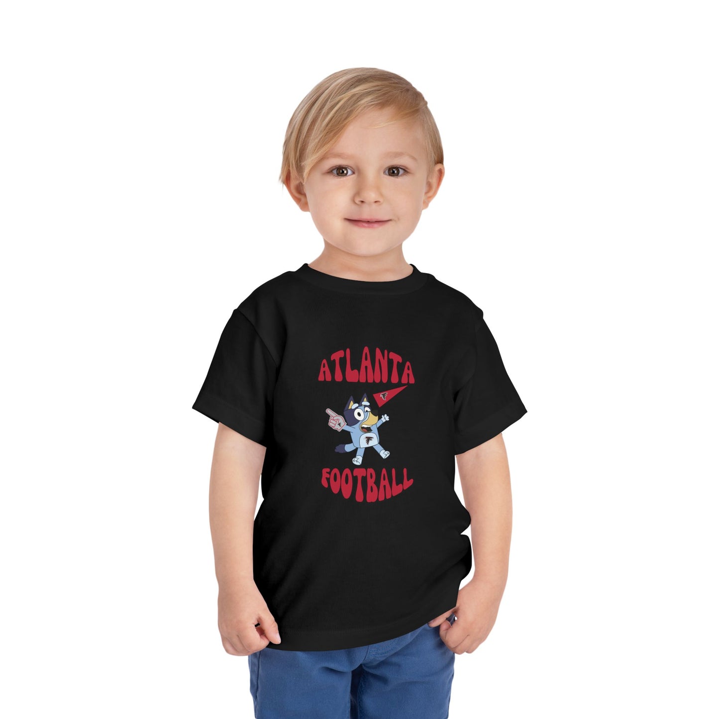 Toddler Bluey Design Atlanta Falcons Football  -Inspired T-Shirt