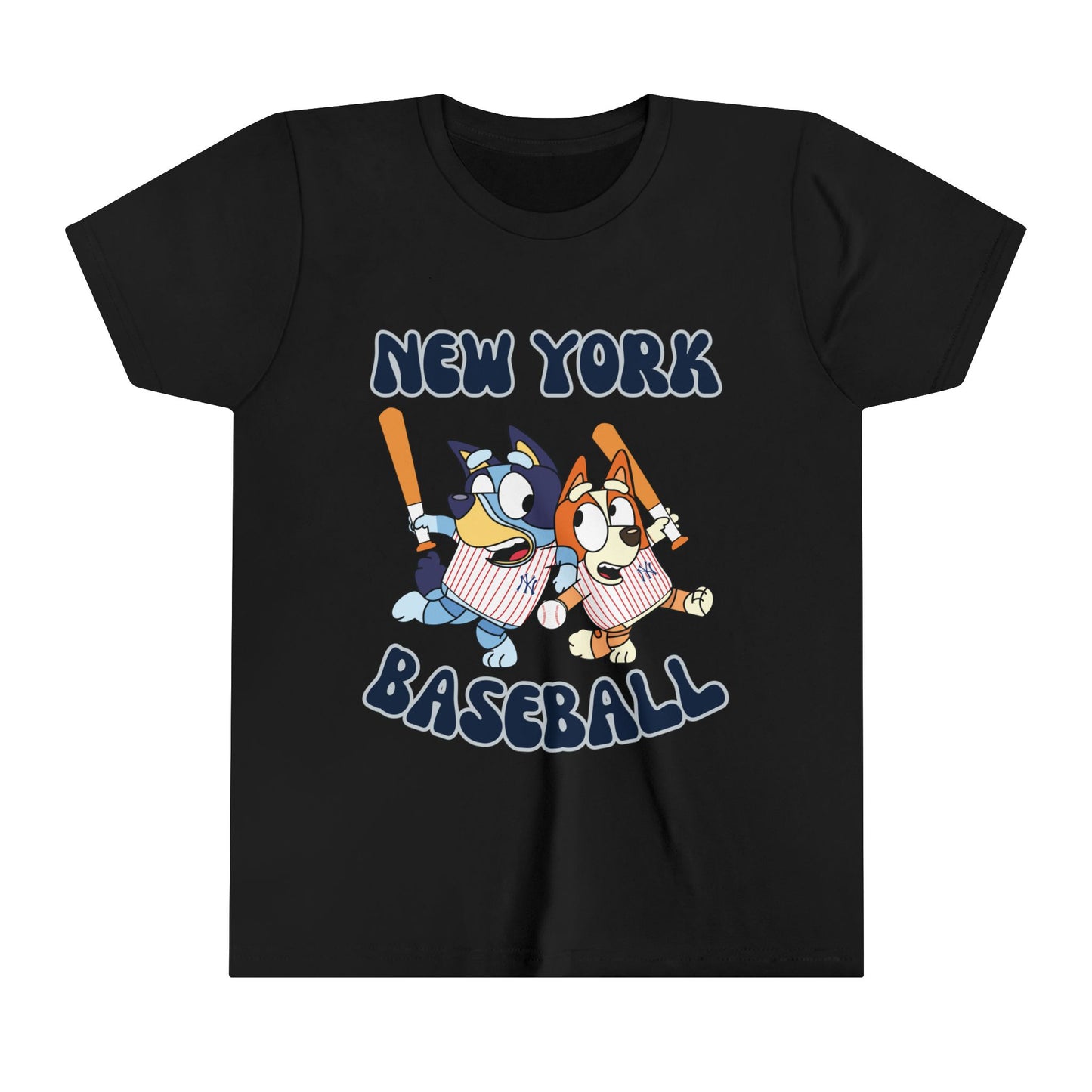 Youth Bluey Design NY Yankees - Inspired T-Shirt