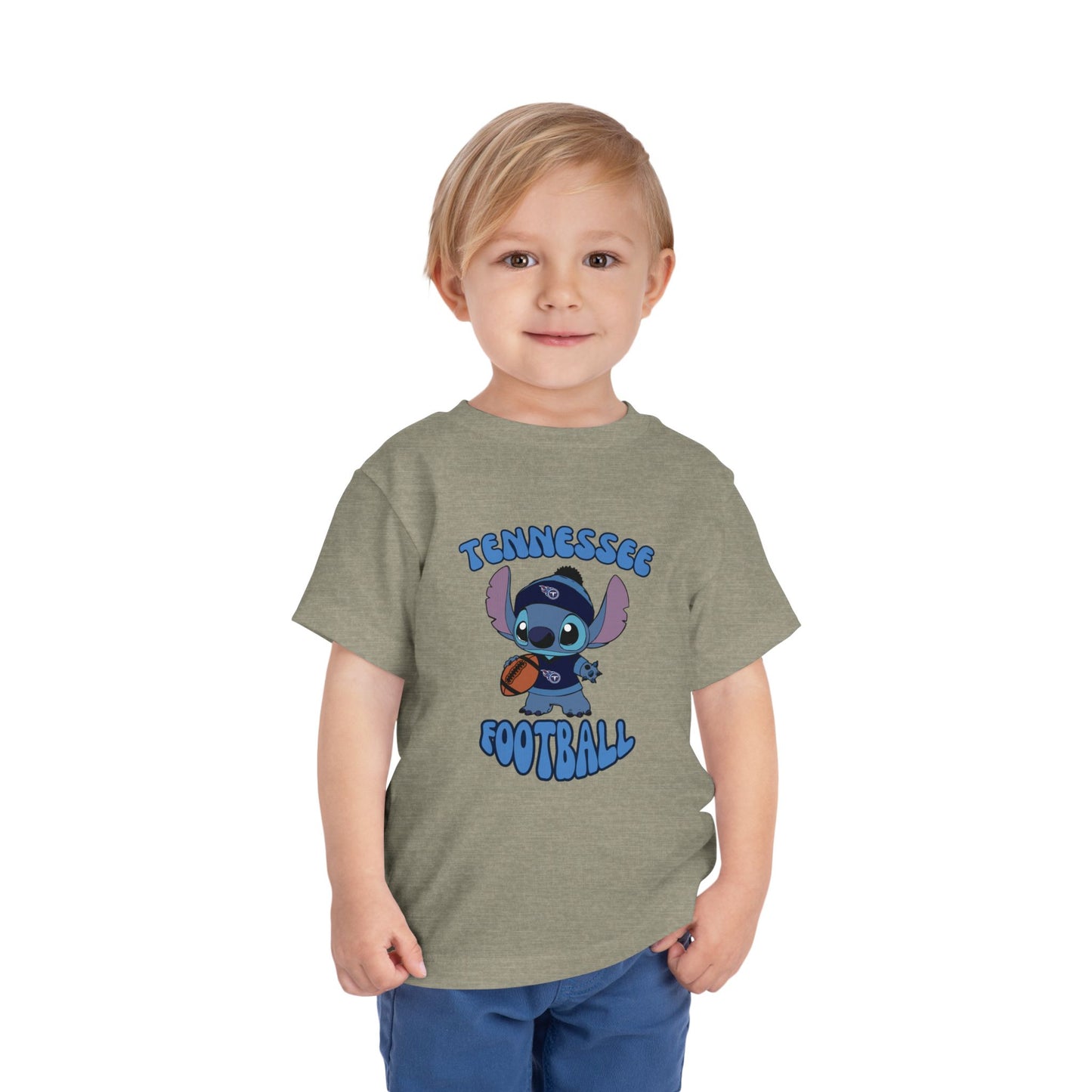 Toddler Stitch Design Titans Football - Inspired T-Shirt