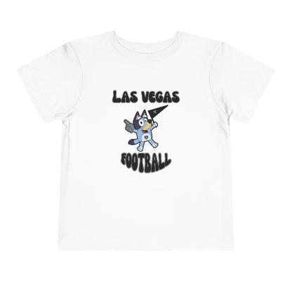 Toddler Bluey Design Las Vegas Raiders Football -Inspired T-Shirt