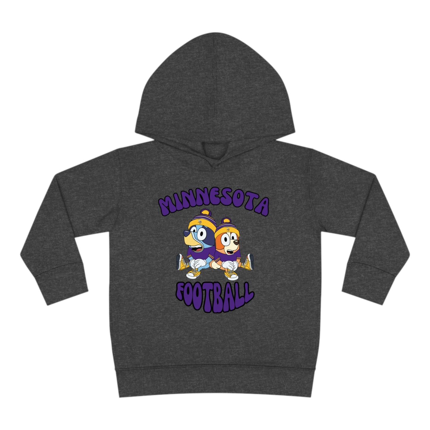 Toddler Bluey & Bingo Design Vikings Football - Inspired Pullover Fleece Hoodie