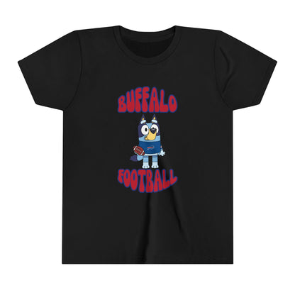 Youth Bluey Design Buffalo Bills Football -Inspired T-Shirt