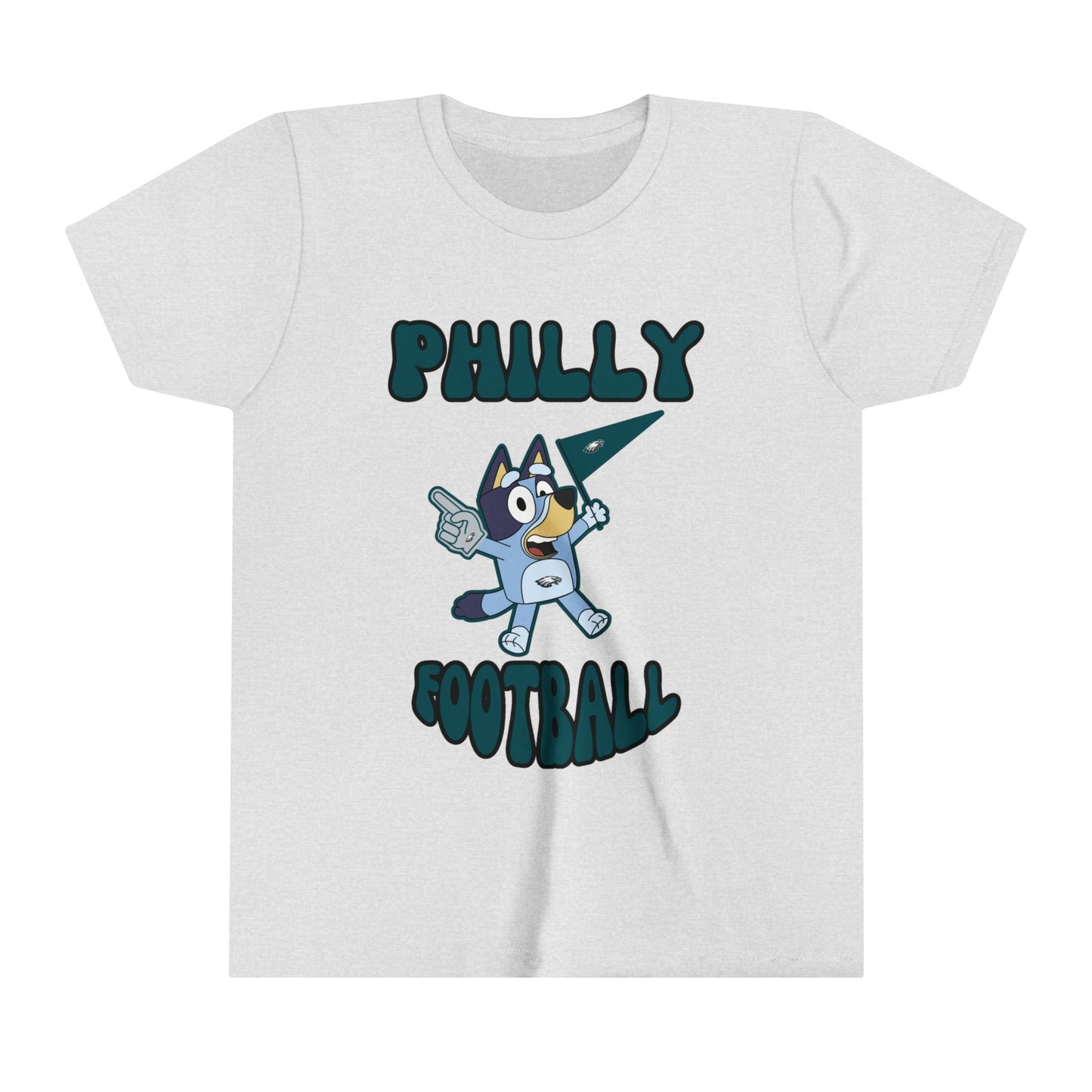 Youth Bluey Design Philadelphia Eagles Football -Inspired T-Shirt