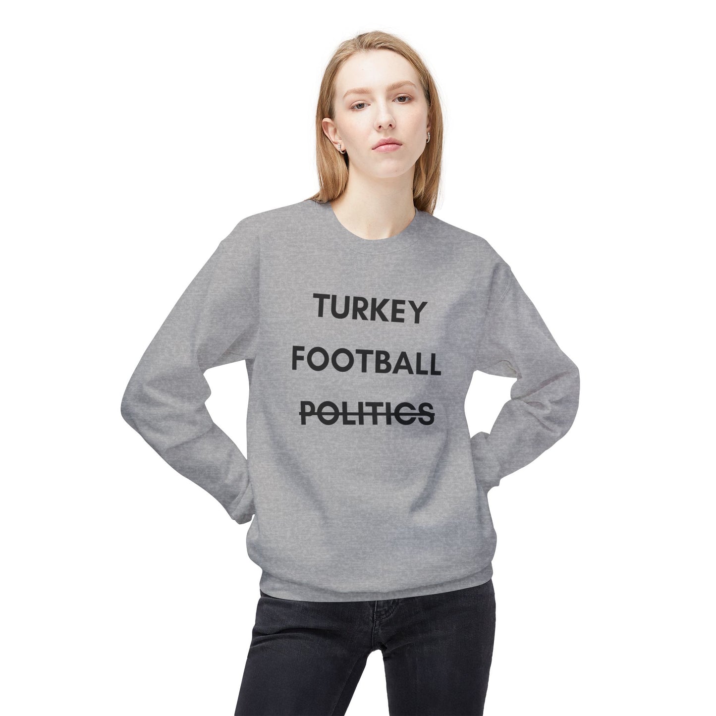 Unisex Turkey Football Politics Crewneck Sweatshirt