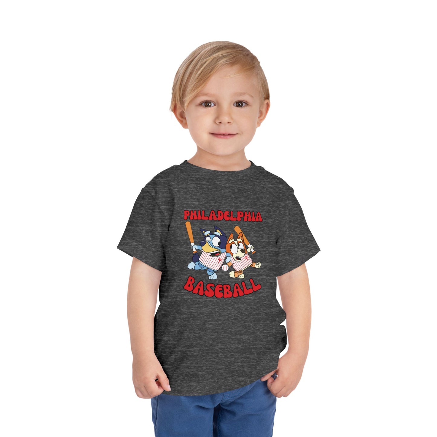 Toddler Bluey Design Philadelphia Phillies - Inspired T-Shirt