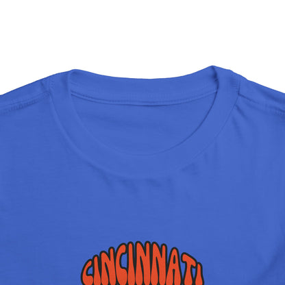 Toddler Bluey Design Cincinnati Bengals Football - Inspired T-Shirt