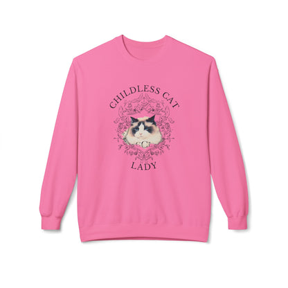 Unisex Cozy Childless Cat Lady Sweatshirt