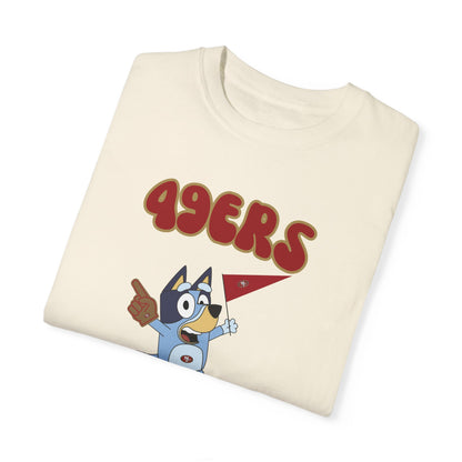 Unisex Bluey Design 49ERs Football-Inspired T-Shirt