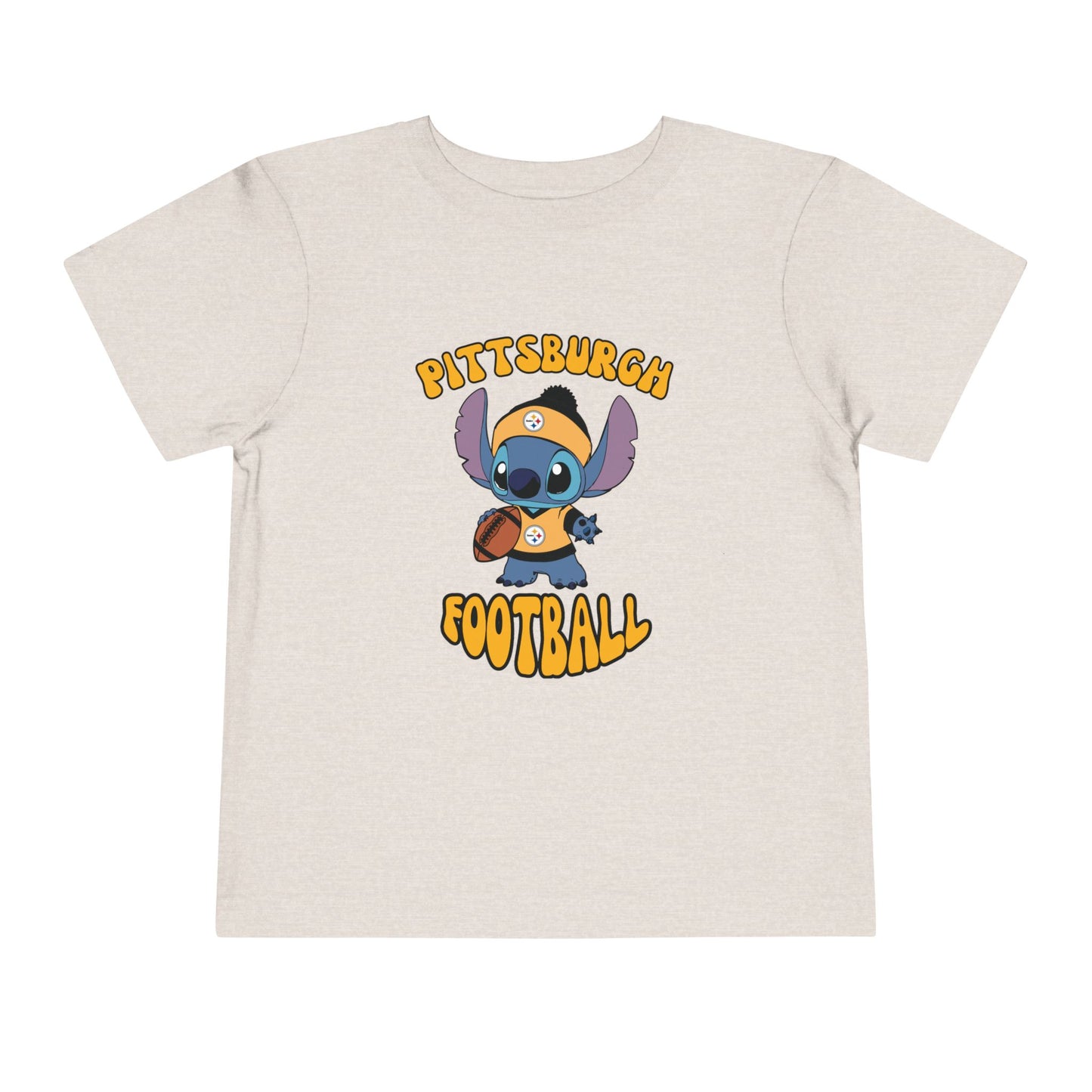 Toddler Stitch Design Steelers  Football - Inspired T-Shirt