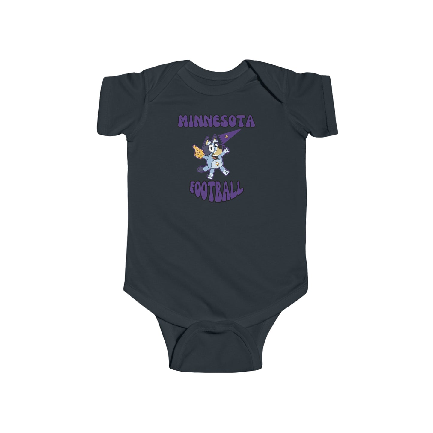 Infant Bluey Design Minnesota Football - Inspired Onesie