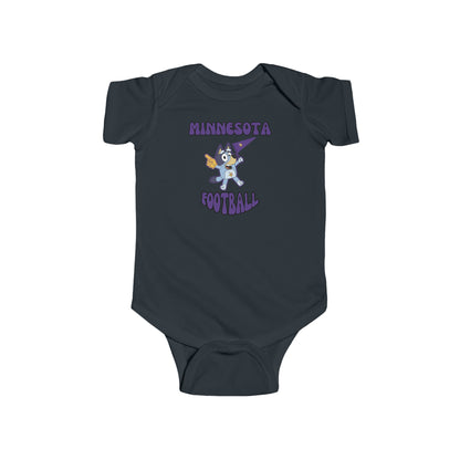 Infant Bluey Design Minnesota Football - Inspired Onesie