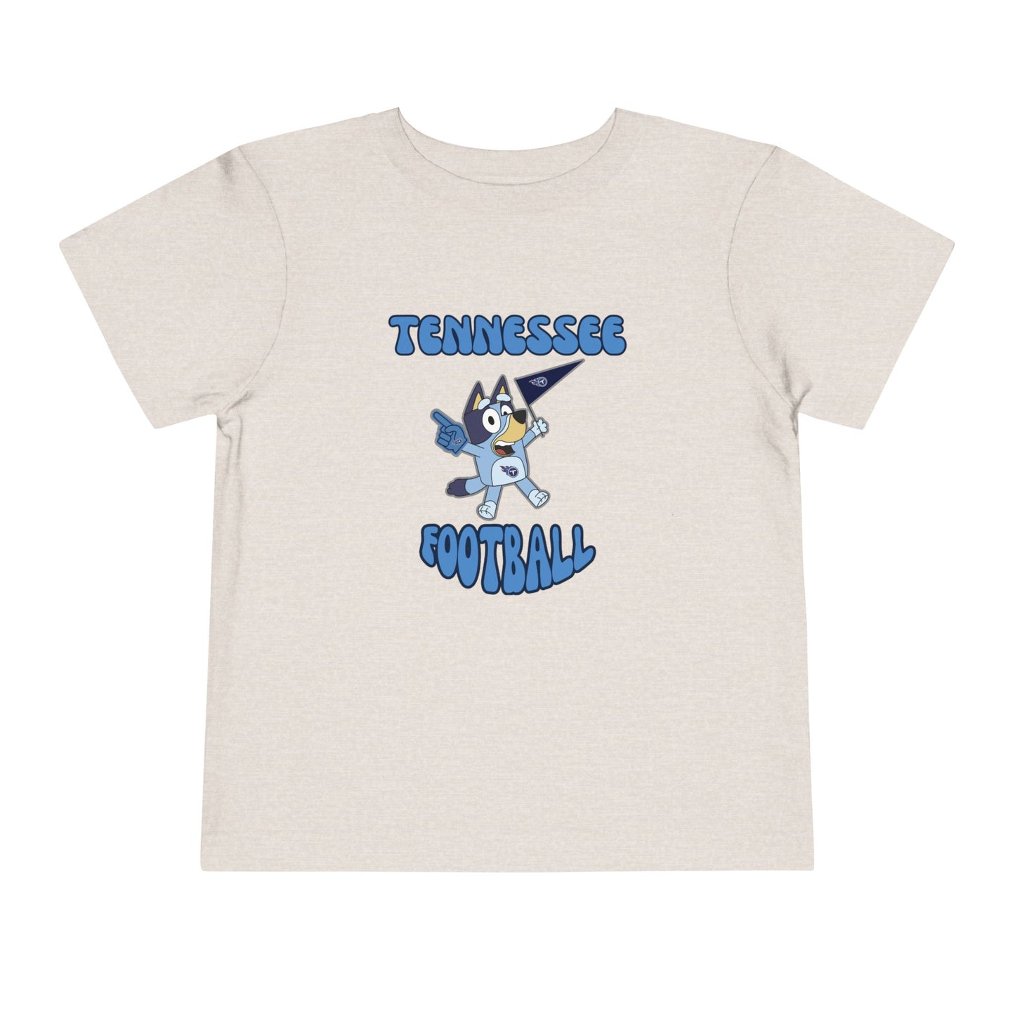 Toddler Bluey Design Tennessee Titans Football -Inspired T-Shirt