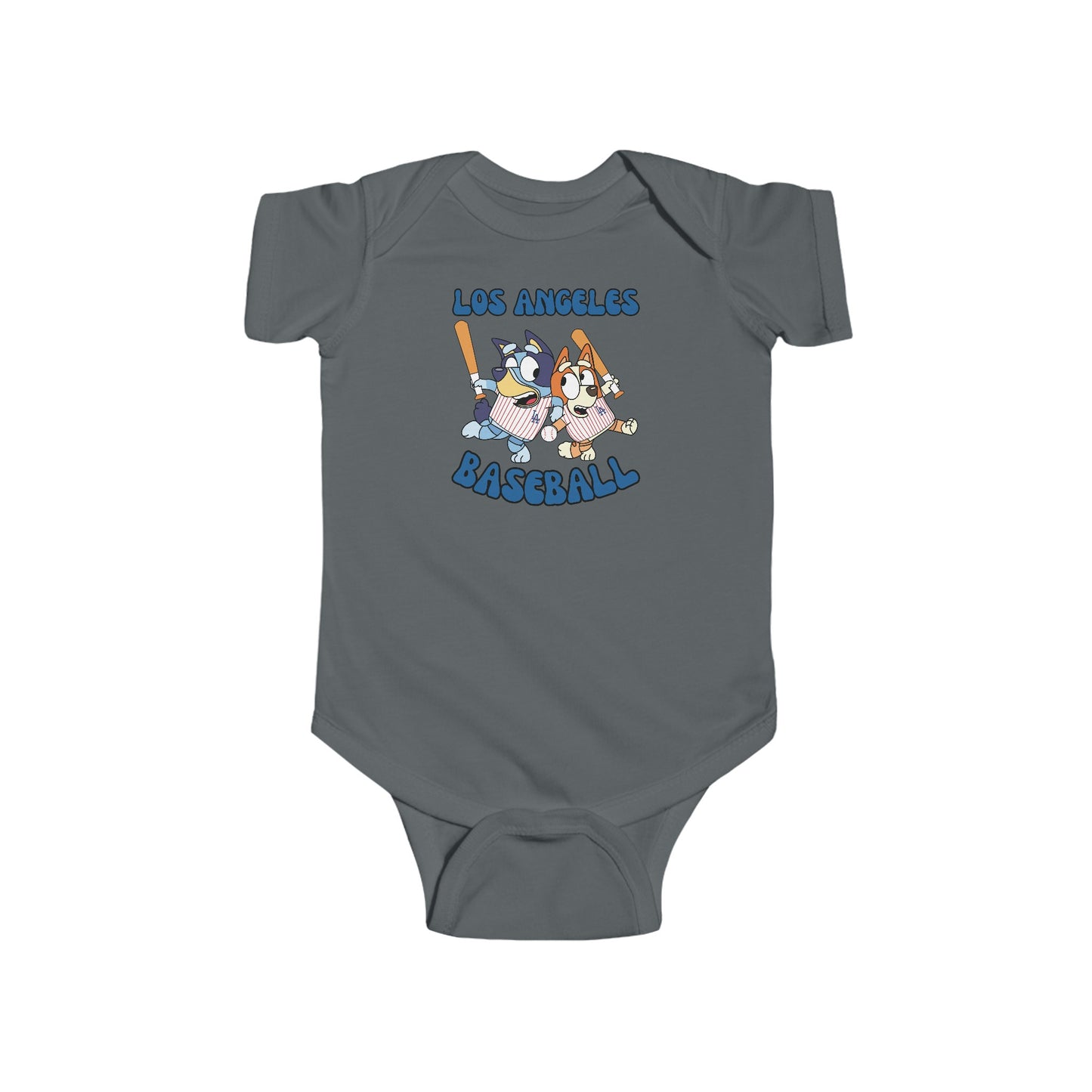 Infant Bluey Design LA Dodgers - Inspired Bodysuit