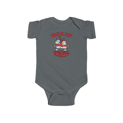 Infant Bluey & Bingo Design Buccaneers Football - Inspired Onesie