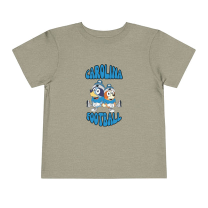 Toddler Tee - Bluey & Bingo Carolina Panthers Football T-Shirt