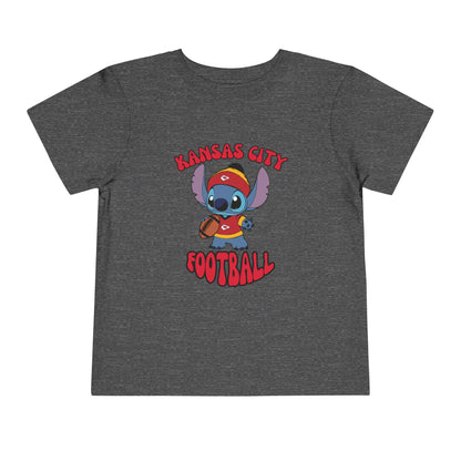 Toddler Stitch Design Chiefs Football - Inspired T-Shirt