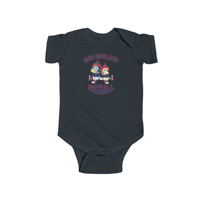 Infant Bluey & Bingo Design Patriots Football - Inspired Onesie