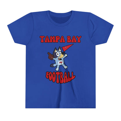 Youth Bluey Design Tampa Bay Buccaneers Football -Inspired T-Shirt