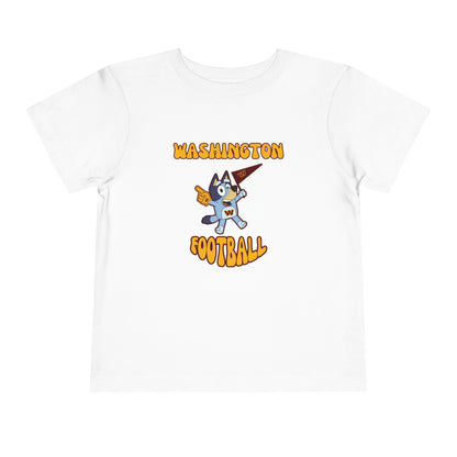 Toddler Bluey Design Washington Commanders Football -Inspired T-Shirt