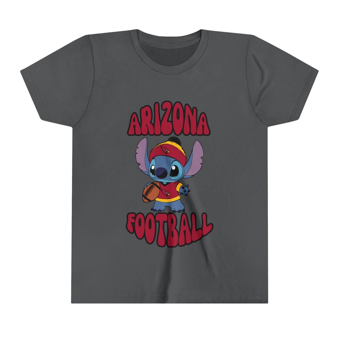 Youth Stitch Design Cardinals Football - Inspired T-Shirt