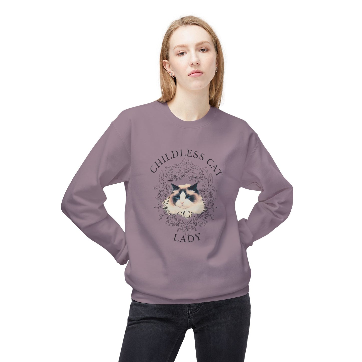 Unisex Cozy Childless Cat Lady Sweatshirt