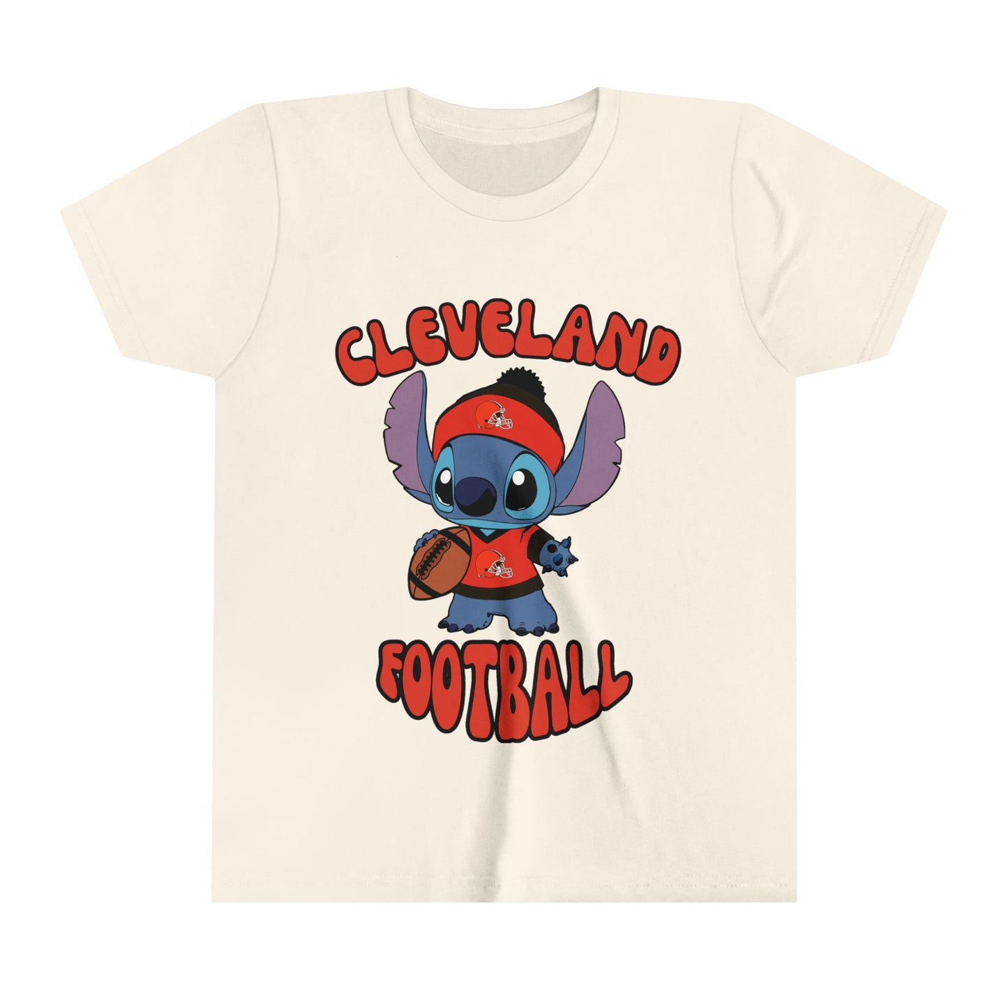 Youth Stitch Design Browns Football - Inspired T-Shirt