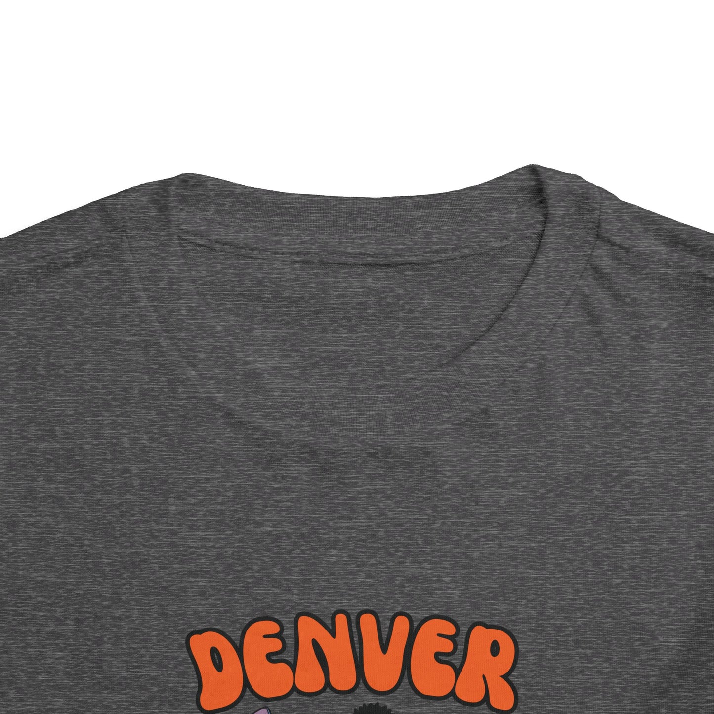 Toddler Stitch Design Broncos Football - Inspired T-Shirt