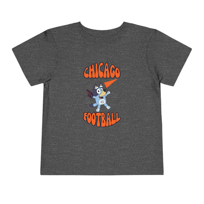 Toddler Bluey Design Chicago Bears Football - Inspired T-Shirt