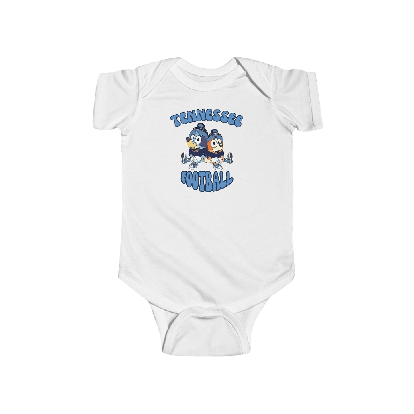 Infant Bluey & Bingo Design Titans Football - Inspired Onesie